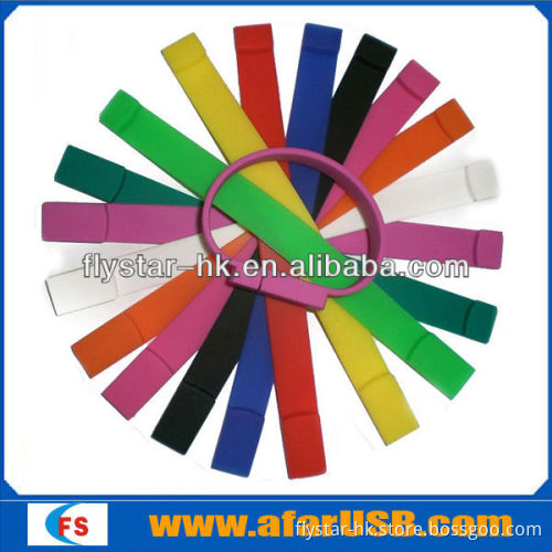 Wristband usb flash drive with assorted colours